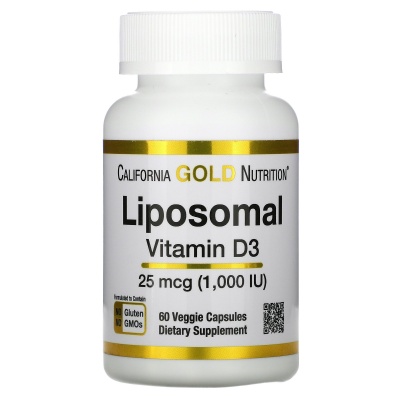  California Gold Nutrition Liposomal Vitamin D3 60 